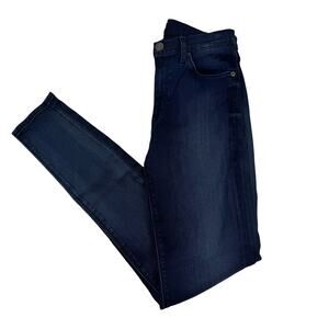 Hudson High Waist Barbara Super Skinny Dark Wash Stretch Jeans Women's Size 28